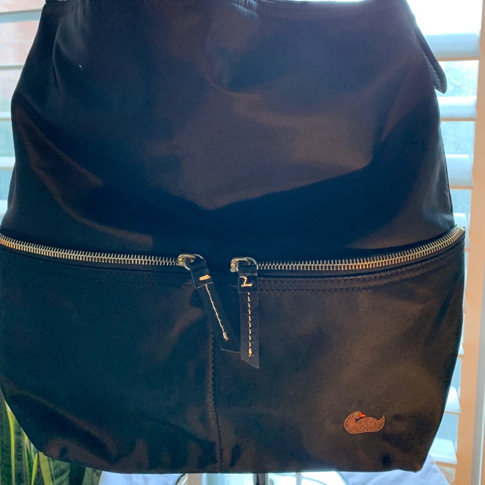 New Dooney & Bourke Black Nylon and leather Tote